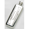 Personalised 3oz English Hand Made Pewter Shot Gun Hip Flask