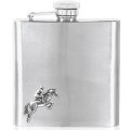 Horse Jumping  6oz Stainless steel Hip Flask