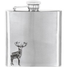 Stag 6oz Stainless steel Hip Flask