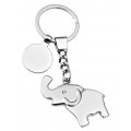 Beautiful Chrome plated Elephant Keyring