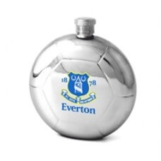 OFFICIAL EVERTON ROUND FOOTBALL 5OZ HIP FLASK