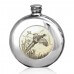 Personalised 6oz Piper Pewter Pheasant Picture Hip Flask