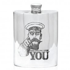 Your Country Needs You 6oz Pewter Hip Flask