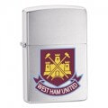 ZIPPO BRUSHED CHROME LIGHTER STYLE 200WHFC - WEST HAM