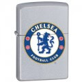 ZIPPO SATIN CHROME LIGHTER CHELSEA FC