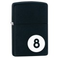 ZIPPO LIGHTER BLACK MATTE 8-BALL