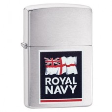 Personalised WHITE ENSIGN, HIGH POLISH CHROME Genuine Zippo Lighter