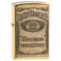 Jack Daniels Embossed Brass Genuine Zippo Lighter