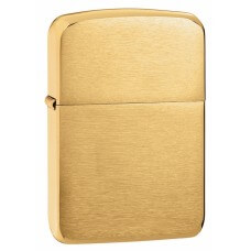 1941 REPLICA, Brushed Brass Genuine Zippo Lighter