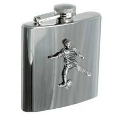 Personalised 6oz Football Stainless Steel Hip Flask