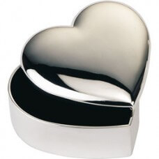 Personalised Heart Trinket Box Silver Plated