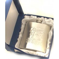 Personalised Hip Flask 6oz Hunting Shooting