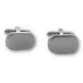 Personalised Oblong Cufflinks Silver