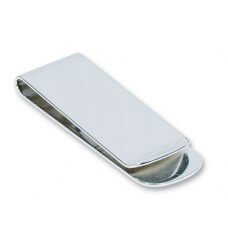 Personalised Silver Plated Money Clip