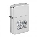 Personalised Welsh Dragon Wind Proof Storm Petrol Lighter Engraved Free