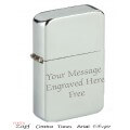 Personalised Wind Proof Storm Petrol Lighter Engraved Free