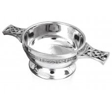 Scottish Piper Pewter Quaich