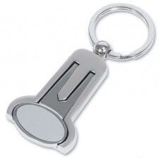 Silver Plate Golf Keyring