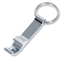 Silver Plated Bottle Opener Keyring