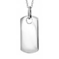 Sterling Silver Dog Tag Necklace
