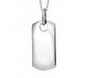 Sterling Silver Dog Tag Necklace