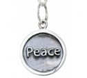 Sterling Silver PEACE  Necklace