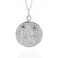 Sterling Silver St Christopher Necklace