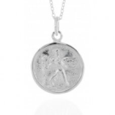 Sterling Silver St Christopher Necklace